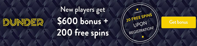 dunder casino bonus