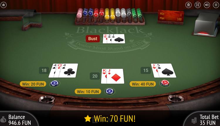 Online blackjack