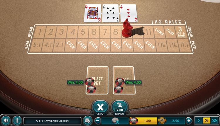 red dog poker screenshot