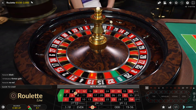 Live roulette spelen