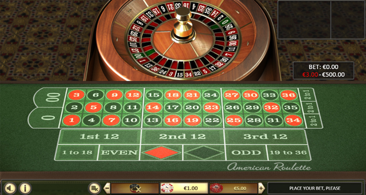 amerikaans roulette inzetten