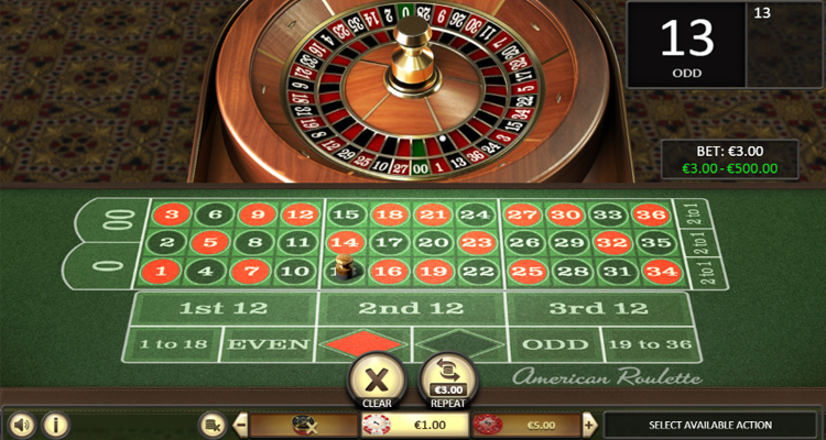 amerikaans roulette uitbetaling